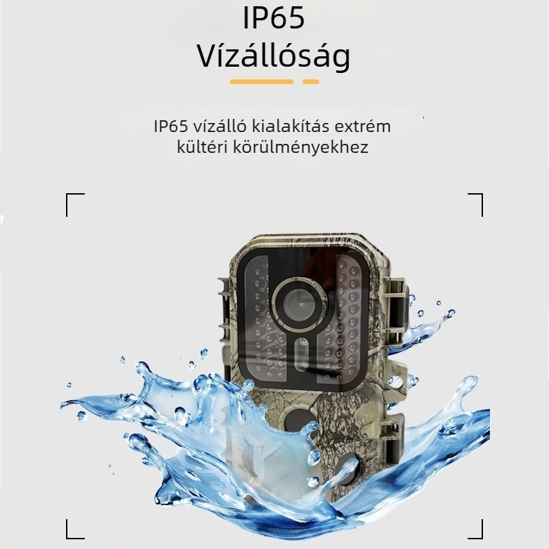 Kültéri infravörös vadkamera, modell H2o, 16 MP, TF kártya akár 128 GB-ig, 2,0 hüvelykes LCD, 10 órás akkumulátor-élettartam