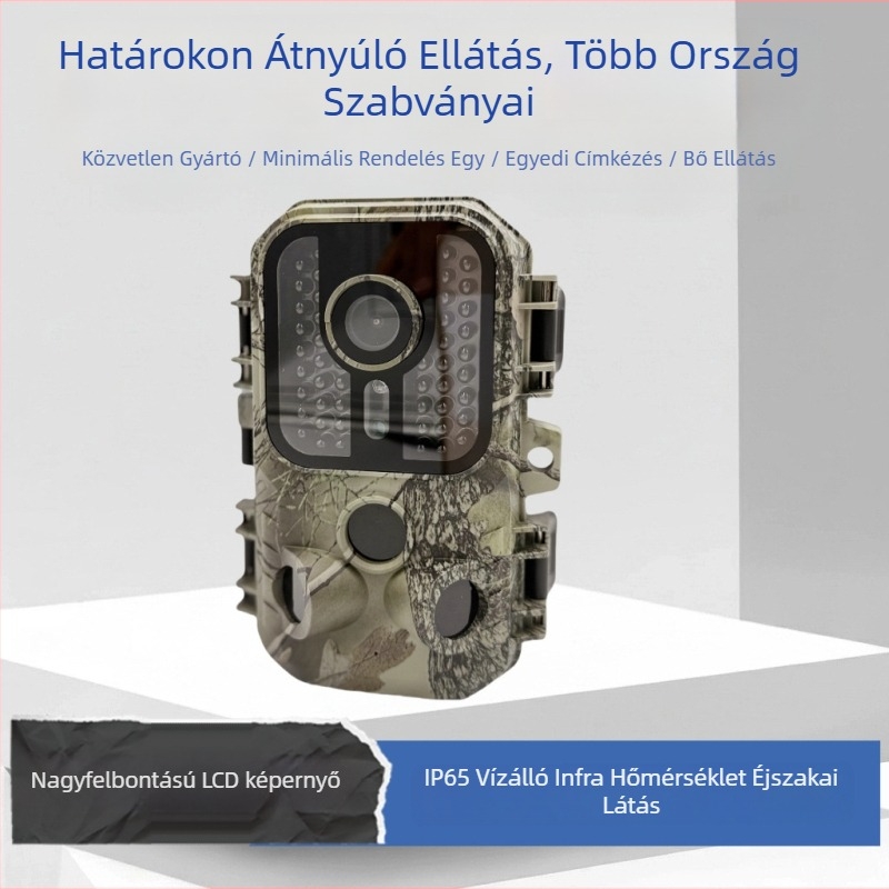 Kültéri infravörös vadkamera, modell H2o, 16 MP, TF kártya akár 128 GB-ig, 2,0 hüvelykes LCD, 10 órás akkumulátor-élettartam