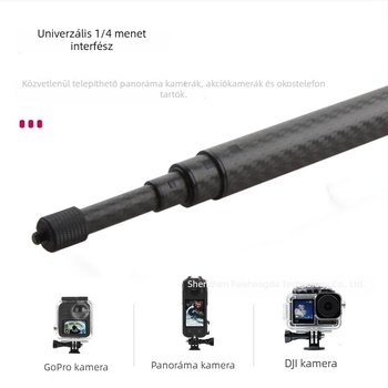 Szelfibot Insta360/Gopro akciókamerákhoz – erős szénszálas, 5 részes, modell PAISD 115