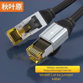 Cat6 duplán árnyékolt Ethernet-kábel, RJ-45, tiszta rézmag, 10 Gbps