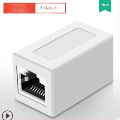 RJ45 hálózati csatlakozó R-101 – réz vezető, 0,3 m hossz, kétfejű kivitel, nagy sebesség, OEM lehetőség