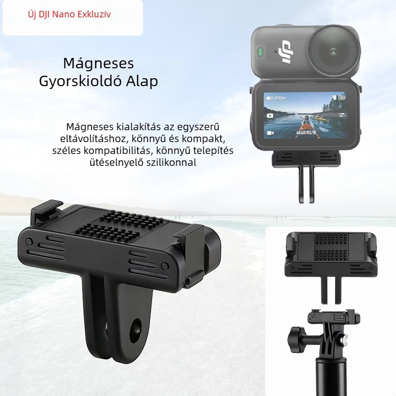 Mágneses gyorsoldó alap Osmo Nanohoz — Modell R102, Kompatibilis: Osmo Nano, Anyag: Műanyag