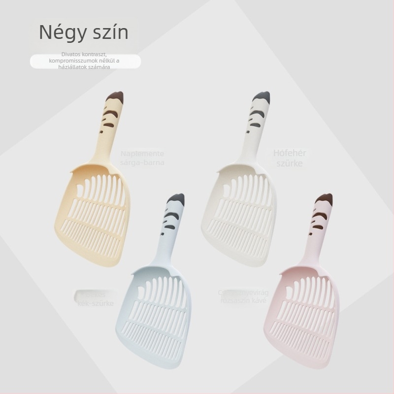 Nagy macskaalomlapát hosszú nyéllel a macska toalett tisztításához