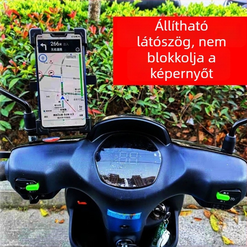Elektromos járművekhez való telefontartó, kézbesítőknek, navigációhoz, ütésálló (Feszültség: 220V; Márka: Unique; Kategória: Egyéb; Anyag: Egyéb)
