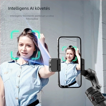 M06 háromtengelyes stabilizátor, összecsukható selfie pálca, Bluetooth távirányító, beépített képstabilizáció