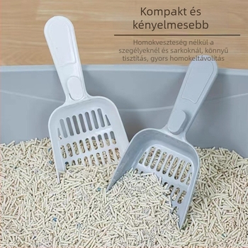 Macskaalom-lapát, többfunkciós, finom lyukú kivitel, PP anyagból, macskáknak