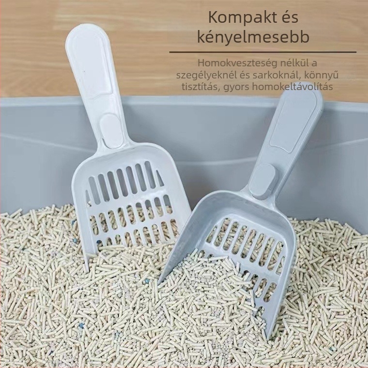 Macskaalom-lapát, többfunkciós, finom lyukú kivitel, PP anyagból, macskáknak