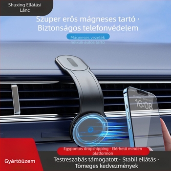 Autótelefon-tartó – Alumíniumötvözet + TPU + ABS; Testreszabás támogatott