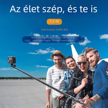 Telesin karbon szálas selfie bot GP-MNP-002 univerzális akciókamera-hoz (Csomag: 1× selfie bot)