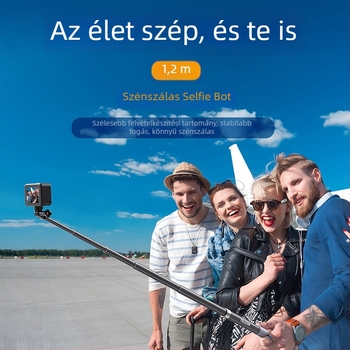 Telesin karbon szálas selfie bot GP-MNP-002 univerzális akciókamera-hoz (Csomag: 1× selfie bot)