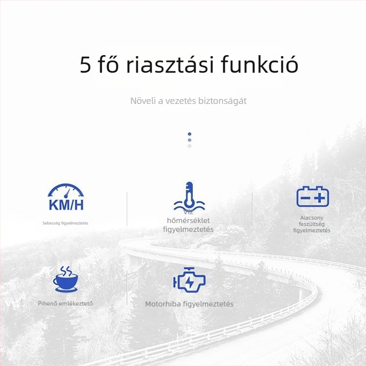 Autó Head-Up kijelző (HUD) OBD-vel, univerzális, többfunkciós, sebesség, üzemanyag-fogyasztás és idő kijelzése
