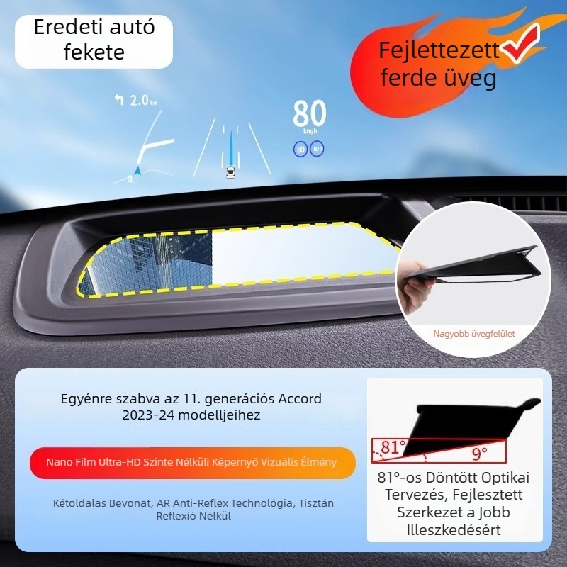 Tengyun ABS HUD védőburkolat Honda CR-V (2023) és a 11. generációs Accordhoz