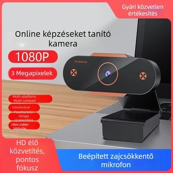 Okos PTZ kamera asztali számítógéphez, 4K felbontás, USB 2.0 interfész, 0,8 MP érzékelő, illesztőprogram-mentes, plug-and-play