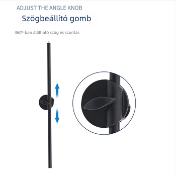 Rich Többcélú kereszthordozó mikrofonhoz és okostelefonhoz, állítható, fém/plasztik