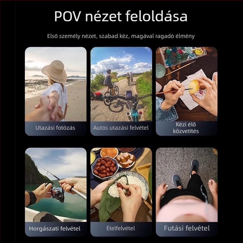 Hot Wheat fej fölötti telefon-tartó POV felvételekhez – mágneses stabilizáció, ötvözet test, kültéri élő közvetítésre