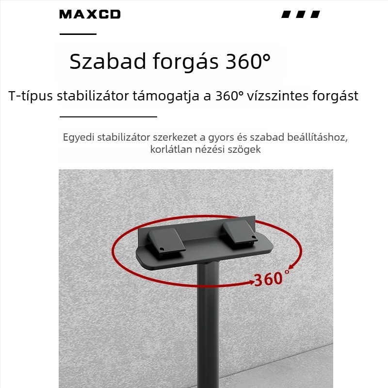MAXCD Vetítőállvány N1Spro/Ultra‑hoz – alumíniumötvözet, T‑alakú talpállvány, kábelkezeléssel