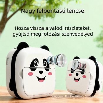 Gyerekeknek szánt azonnali nyomtatós kamera, fotókat és videókat készít, WiFi-n keresztül közvetlenül nyomtat telefonra (Model KX-13, 2,4 hüvelykes LCD, 12MP, 3 órás akkumulátor)