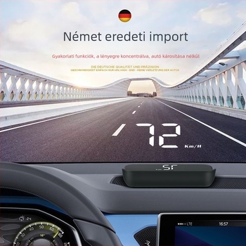 Autó HUD Head-Up Display OBD többfunkciós, sebesség és vízhőmérséklet, üvegprojekció, HD minőség