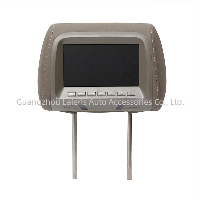 Autófejtámla monitor LCD kijelzővel, AV1/AV2 bemenetek, 800×480 felbontás, modell YL-733
