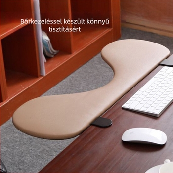 Bőr asztali matrac csuklótámasz és könyöktámasz, összecsukható íróasztal-kiterjesztés
