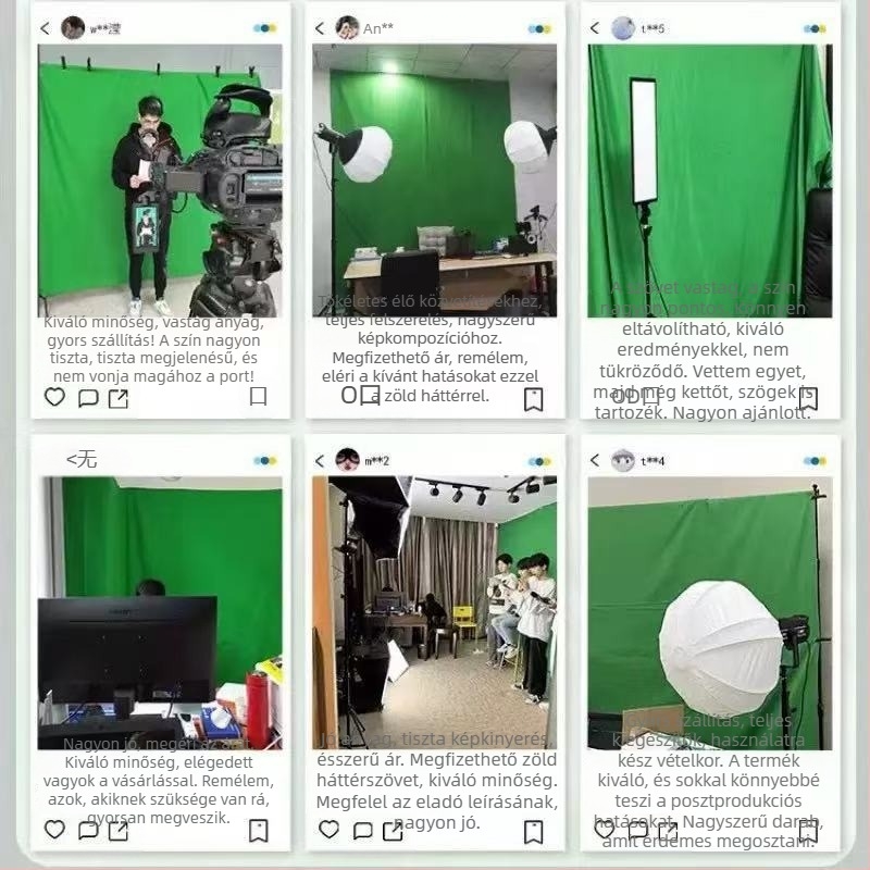 Zöld képernyő hátterű vászon termékfotózáshoz — Márka Light and shadow; Típus: Háttér vászon; Alkalmazások: Termékfotózás; Anyag: Egyéb; Súly: Egyéb kg