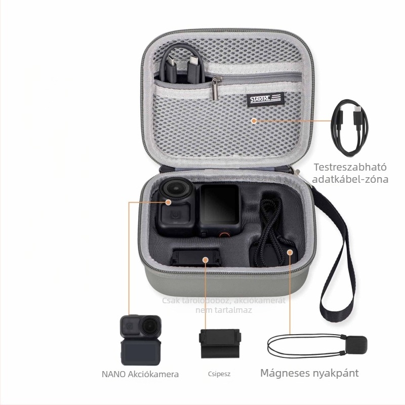 DJI Osmo Nano védőtok – hordozható, vízálló tároló doboz sportkamerához