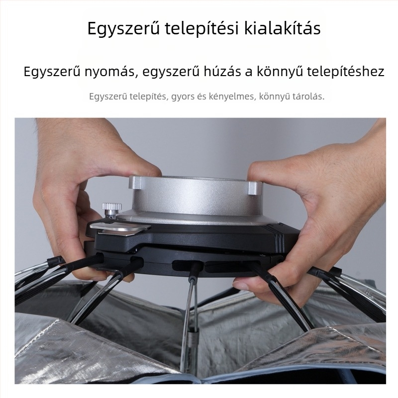 Softbox hálóval Godox világításhoz, mély parabolikus kialakítás, gyors csatlakozás, alumíniumötvözet kivitel, terhelhetőség 2–5 kg