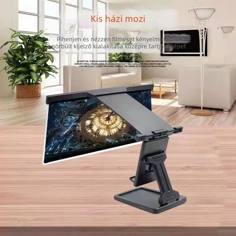 KukE Telefon Ekrán Növelő Bracket – Asztali Rögzítő, Átlátszó Akril, Rezgésálló, Dráma Nézéséhez, Utazásokhoz és Tanuláshoz