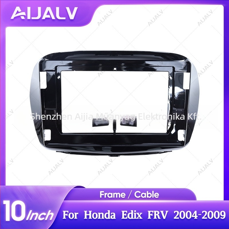 Android nagy képernyős navigációs keret Honda Edix FR-V-hoz, 2004-2009, ABS anyag, magas konfiguráció légkivezetővel