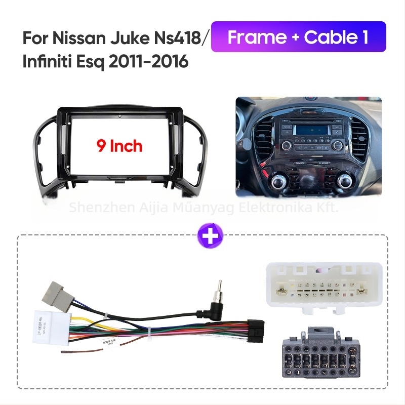 Nissan Juke középső navigációs keret – ABS anyag, ODM/OEM kompatibilis, 1 kg, Shenzhenben gyártva