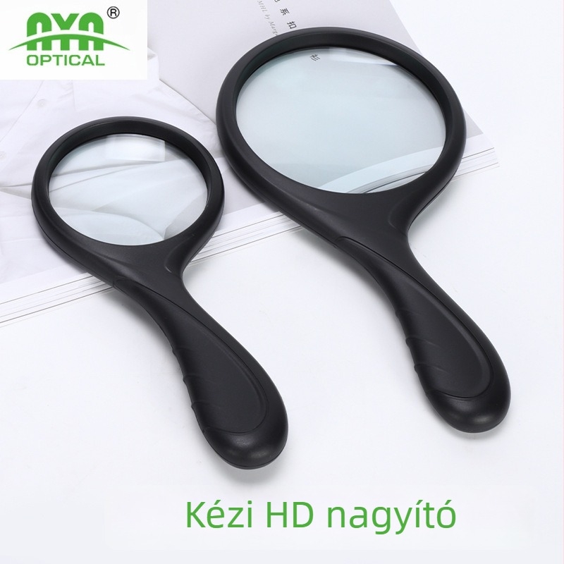 Kézben tartható olvasó nagyító, 20x nagyítás, nagy felbontású, ütésálló, megfelelő idős olvasók számára
