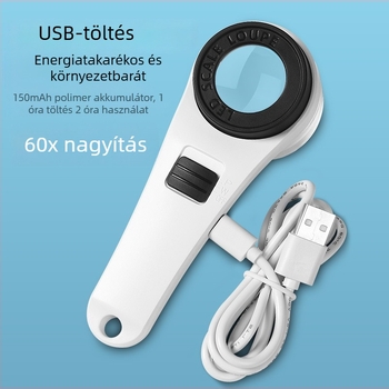 Sun Fire kézi nagyító, 10x nagyítás, K9 üveglencse, licencelt magánmárkák elérhetők