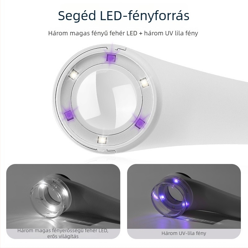 Sun Fire kézi nagyító, 10x nagyítás, K9 üveglencse, licencelt magánmárkák elérhetők