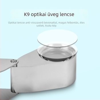 Sun Fire 40x Összecsukható nagyító K9 üveggel az ókori jade és érmék azonosítására