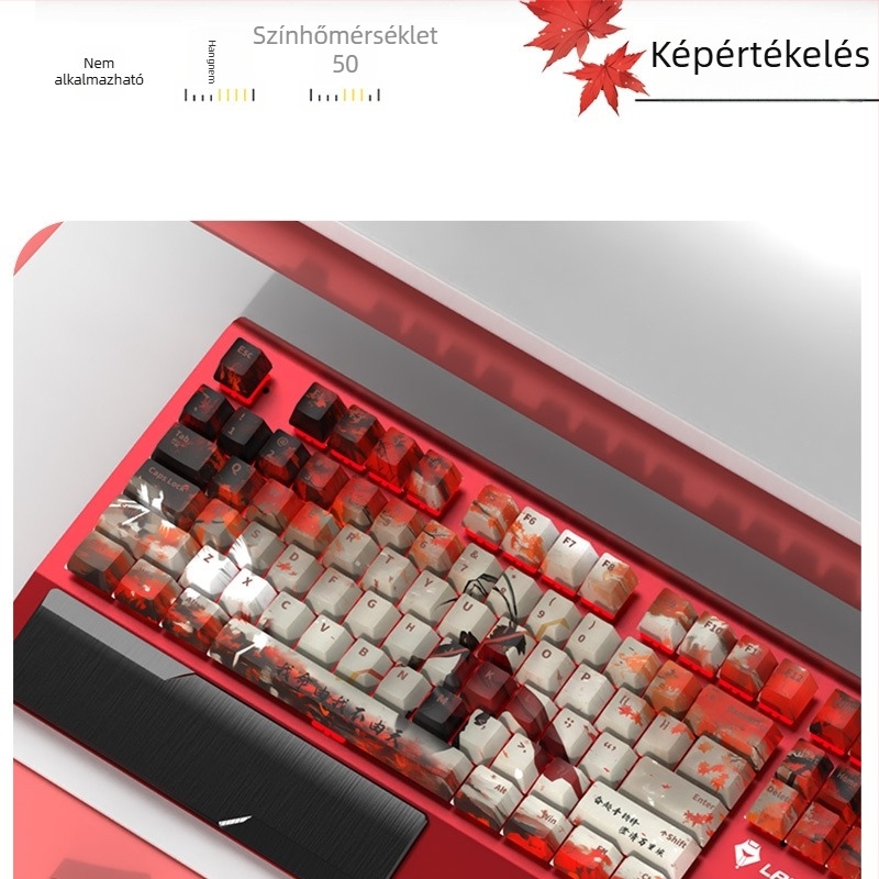 Mitikus Wukong: PBT billentyűsapkák mechanikus billentyűzethez Dye-Sublimation témával, oldalgravírozás és átlátszó testreszabás billentyűzethez és egérhez