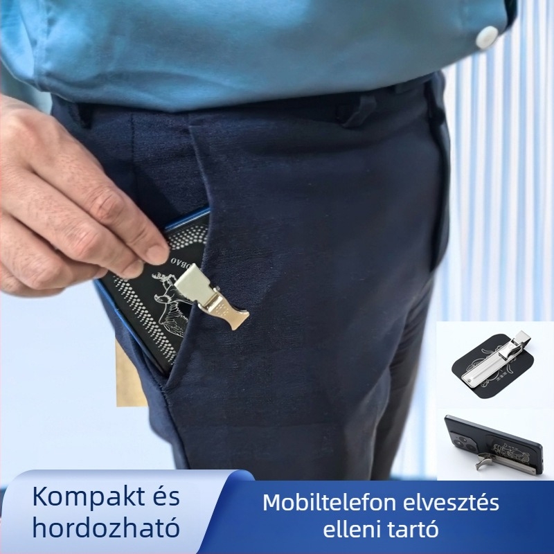 Doubao mágneses telefontartó — mágneses zár szerkezettel, rozsdamentes acél, testreszabható, kreatív dizájn