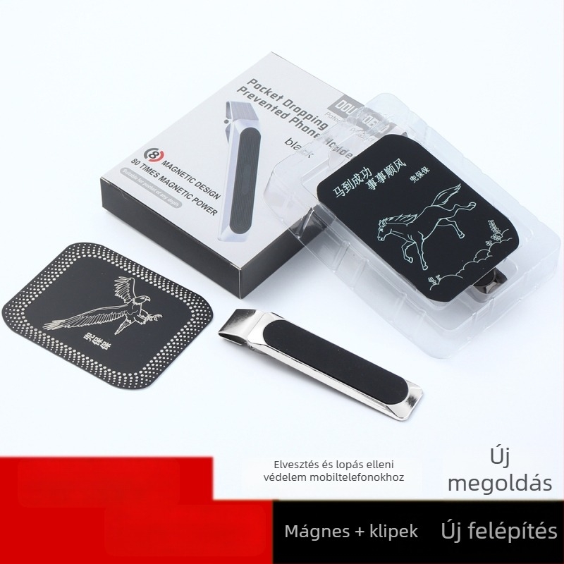 Doubao mágneses telefontartó — mágneses zár szerkezettel, rozsdamentes acél, testreszabható, kreatív dizájn