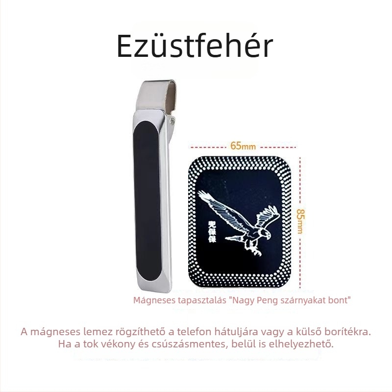 Doubao mágneses telefontartó — mágneses zár szerkezettel, rozsdamentes acél, testreszabható, kreatív dizájn