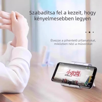 Asztali telefon-töltőállvány, vezeték nélküli töltéssel — műanyag kivitel, kreatív dizájn