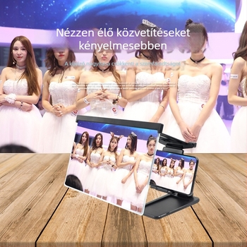 Telefonképernyő-hangulató erősítő és nagyító, HD kékfény-mentes, ABS tartó, univerzális, testreszabható