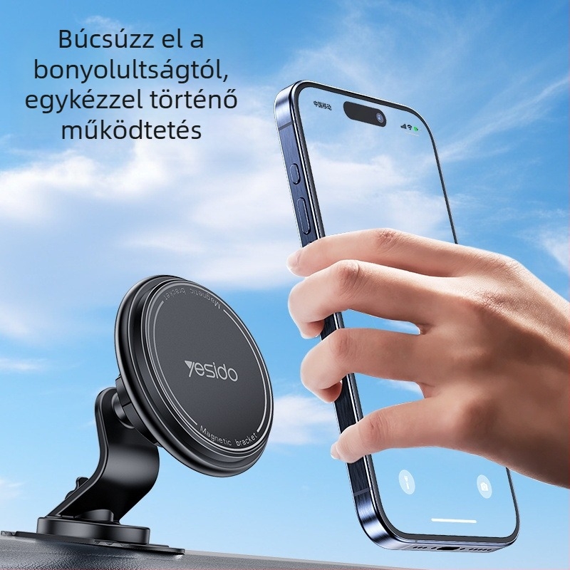Yesido Autótelefon-tartó - Műanyag, Testreszabható, Licencelt magáncímke