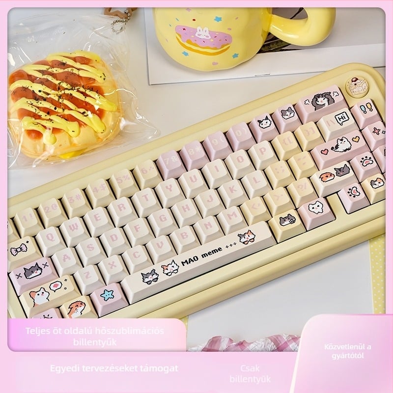 Hakimi Pixel Keycap gaming billentyűzethez - Anyag: PBT, Szublimációs hőátvitel, Kompatibilis AKKO-val, Nincs háttérvilágítás