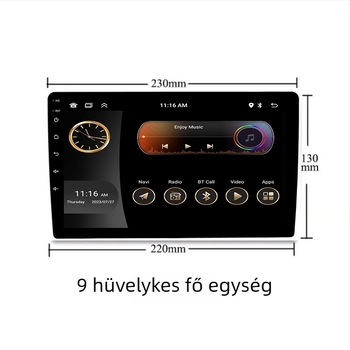 Android autóba szánt mindent-egyben GPS navigátor MP5, Bluetooth és hátsó kamera