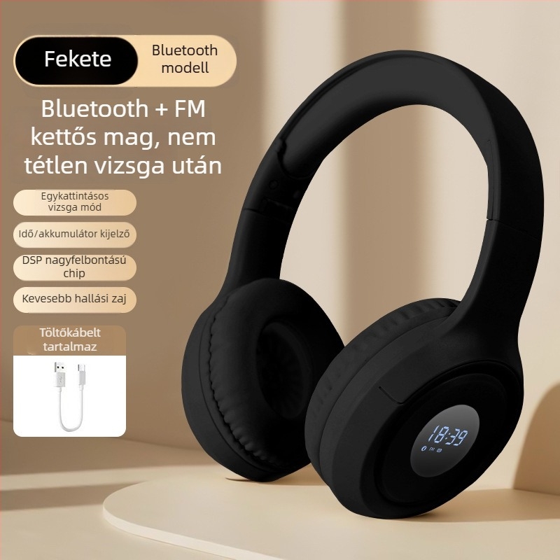 POERDON Bluetooth fejhallgató egyetemi angol nyelvvizsgákhoz (2, 4 és 6) - dedikált hallgatáshoz, hosszú üzemidő, Bluetooth 5.4, sztereó, alacsony késleltetés