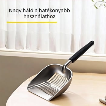 Umidi fém macskaalom lapát – tartós fém felépítésű eszköz macska toalett használatra
