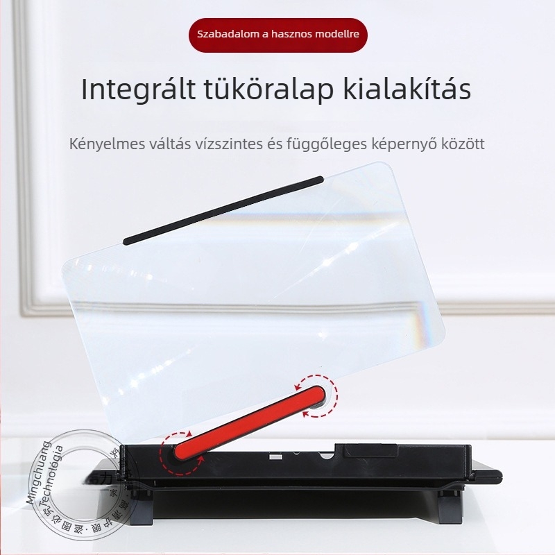 Telefon képernyő-erősítő - Élmény verzió, asztali tartó, kompatibilis Samsung, Huawei, Apple, műanyag