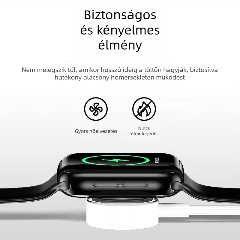 Apple iWatch vezeték nélküli mágneses töltőbázis USB interfésszel, QC2.0, 5W, 1A