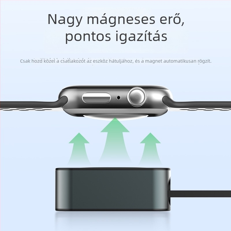 Dianyi Apple Watch mágneses gyors töltőkábel teleszkópos vezetékkel – PD, 2A, 60W