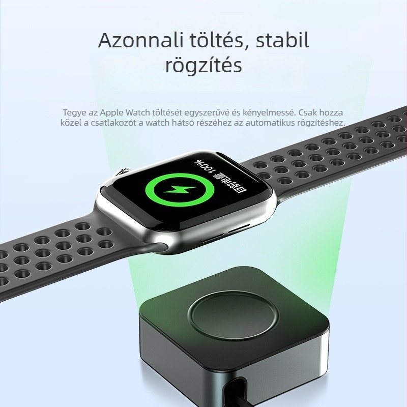 Dianyi Apple Watch mágneses gyors töltőkábel teleszkópos vezetékkel – PD, 2A, 60W
