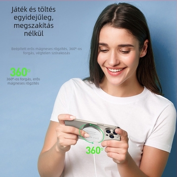 DUX DUCIS mágneses Qi2 vezeték nélküli töltő 15W alumíniumötvözetből Apple készülékekhez